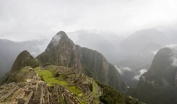 Luftaufnahme Der Machu Picchu Ruinen Peru — Stockfoto