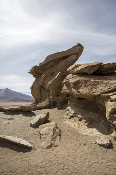 Rock Formations Dali Desert Bolivia Eduardo Avaroa Andean Fauna National — Stock Photo, Image