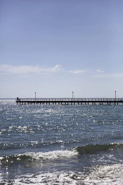 Pier Mediterranean Sea Limassol Cyprus — Stock Photo, Image