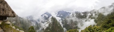 Detail of the wilderness around Machu Picchu Inca citadel in Peru clipart