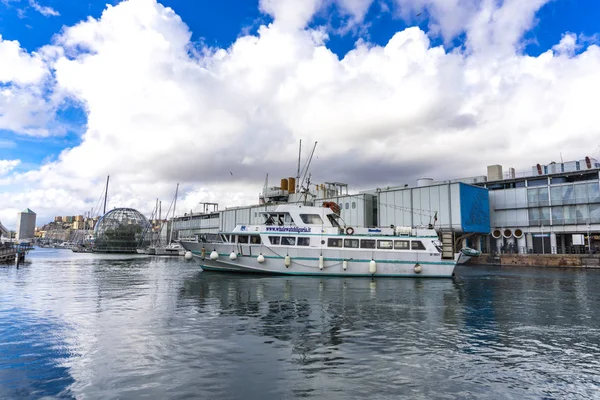 Cenova Talya Mart 2018 Port Cenova Talya Nın Gemi Büyük — Stok fotoğraf