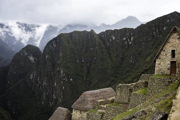 Részlet Perui Machu Picchu Inka Fellegvár — Stock Fotó