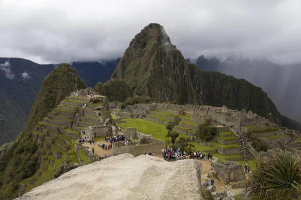 在秘鲁马丘比丘遗址的看法 — 图库照片