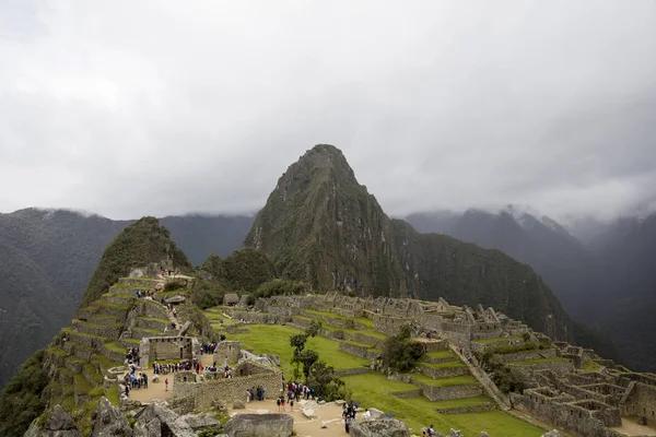 รายละเอ ยดของปราสาท Machu Picchu Inca ในเปร — ภาพถ่ายสต็อก