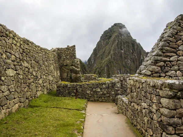 Detalle Las Ruinas Machu Picchu Perú — Foto de Stock