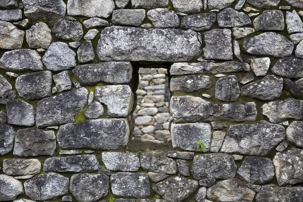 Detalj Stenmuren Machu Picchu Peru — Stockfoto