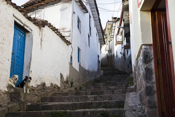 Vista Para Cidade Cusco Nos Andes Peruanos — Fotografia de Stock