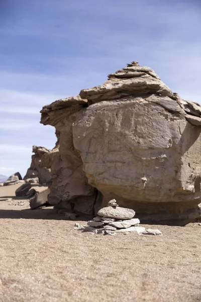 Rock Formations Dali Desert Bolivia Eduardo Avaroa Andean Fauna National — Stock Photo, Image