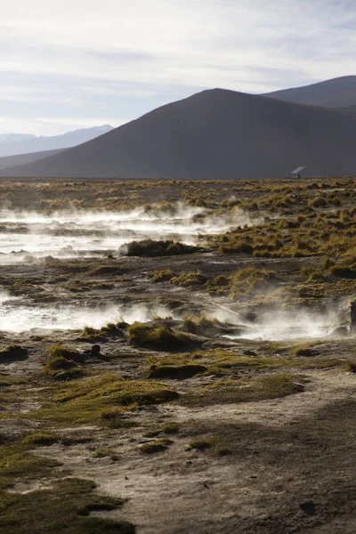 Aguas Terrmales Polques Национальном Заповеднике Андийской Фауны Боливии — стоковое фото