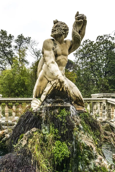 Genoa Italie Mars 2018 Détail Giardino Del Satiro Villa Del — Photo