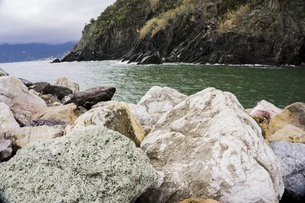 Costa Rochosa Mar Ligúria Cinque Terre Itália — Fotografia de Stock