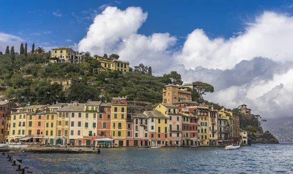 Portofino Italien Mars 2018 Traditionella Byggnader Portofino Italien Portofino Mest — Stockfoto