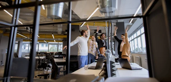 Business Team Looking Forward Success Office — Stock Photo, Image