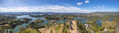Guatape göl: Antioquia, Colombia havadan görünümü