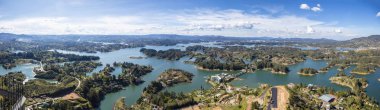 Guatape göl: Antioquia, Colombia havadan görünümü