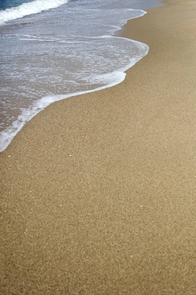 Víz Trópusi Homokos Strand Részletei — Stock Fotó