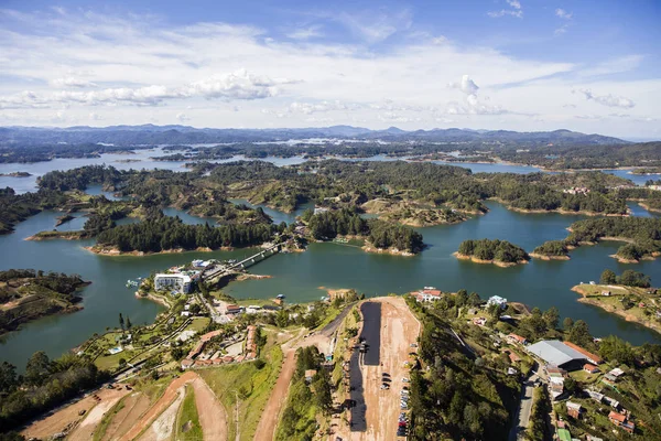 Vista Aérea Del Lago Guatape Antioquia Colombia —  Fotos de Stock