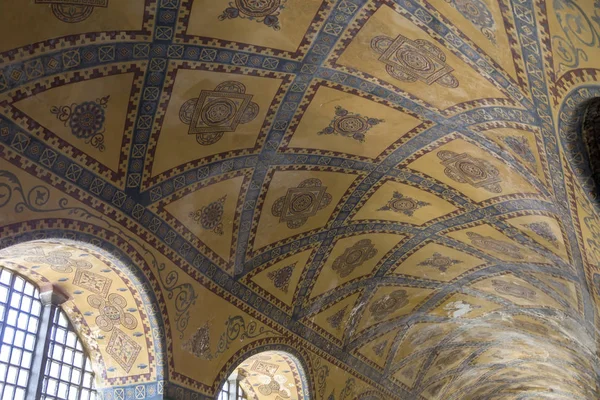 Detal Dekoracyjnego Wnętrza Hagia Sophia Stambule Turcja — Zdjęcie stockowe