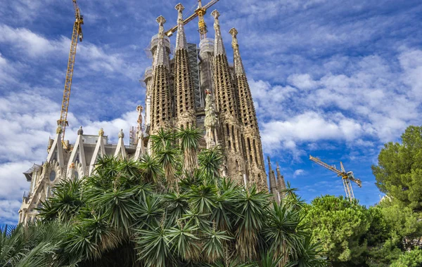 Cathedral Sagrada Familia Barcelona Spain Designed Architect Antonio Gaudi Built — Stock Photo, Image