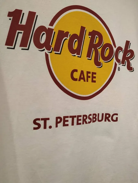 Санкт Петербург Росія Жовтня 2019 Detail Hard Rock Cafe Санкт — стокове фото