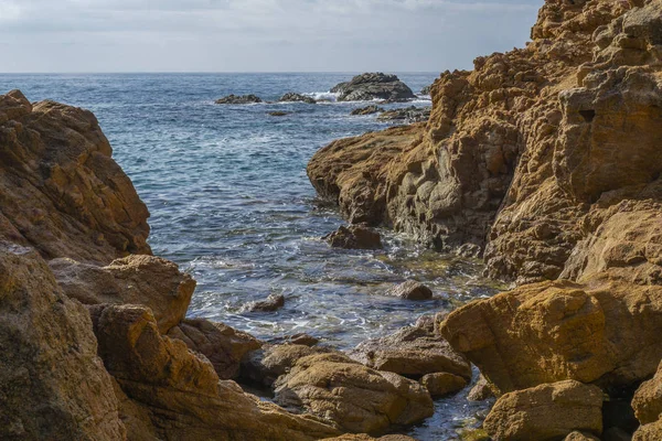 Área Balnear Costa Brava Perto Cidade Lloret Mar Catalunha Espanha — Fotografia de Stock