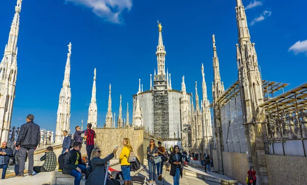 Милан Италия Апреля 2019 Года Миланский Собор Duomo Milano Милане — стоковое фото