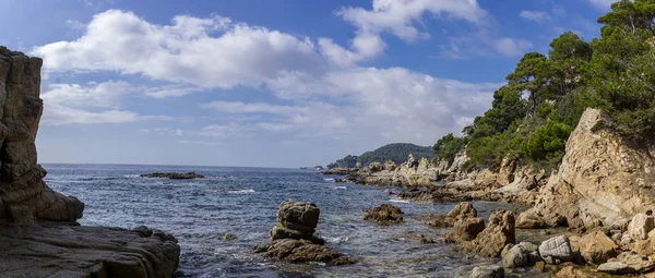 Costa Brava Üdülőhely Területe Lloret Mar Város Közelében Katalóniában Spanyolországban — Stock Fotó