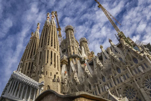 Barcelona Espanha Outubro 2019 Catedral Sagrada Familia Barcelona Espanha Projetado — Fotografia de Stock