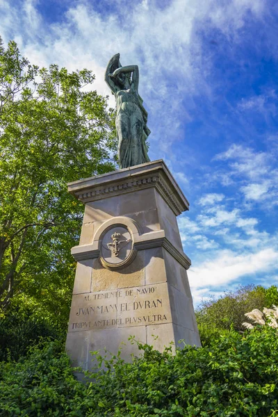 Duran Monumento Aviatore Montjuic Barcellona Spagna Monument Dedicato Pilota Juan — Foto Stock