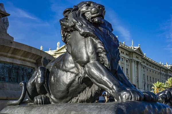 Monument Christopher Columbus Barcelona Katalonien Spanien — Stockfoto