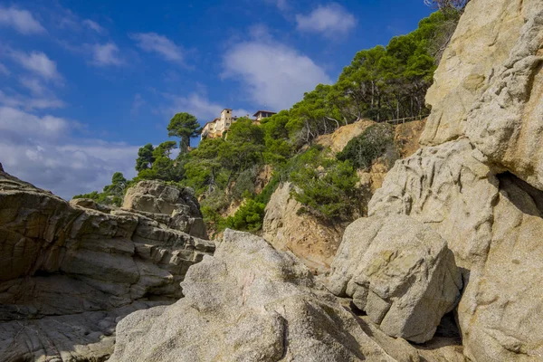 Θαλάσσιο Τοπίο Της Περιοχής Θέρετρο Της Costa Brava Κοντά Στην — Φωτογραφία Αρχείου