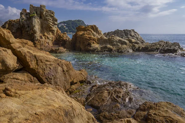 Costa Brava Üdülőhely Területe Lloret Mar Város Közelében Katalóniában Spanyolországban — Stock Fotó