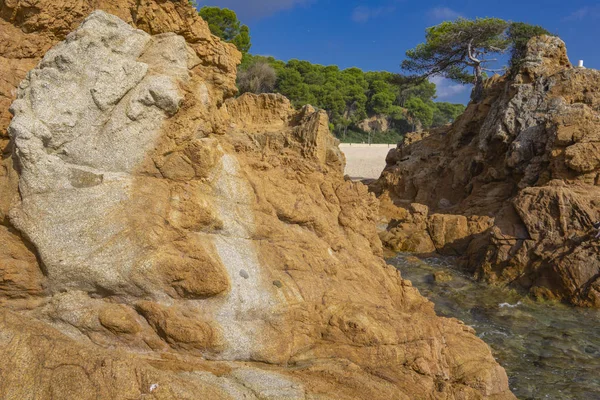 Θαλάσσιο Τοπίο Της Περιοχής Θέρετρο Της Costa Brava Κοντά Στην — Φωτογραφία Αρχείου