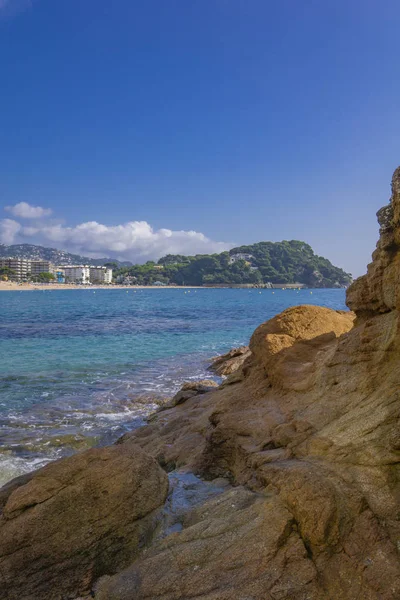 Área Balnear Costa Brava Perto Cidade Lloret Mar Catalunha Espanha — Fotografia de Stock