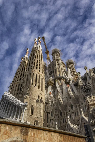 Barcelona Espanha Outubro 2019 Catedral Sagrada Familia Barcelona Espanha Projetado — Fotografia de Stock