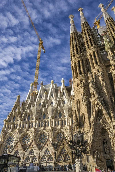 Barcelona Espanha Outubro 2019 Catedral Sagrada Familia Barcelona Espanha Projetado — Fotografia de Stock