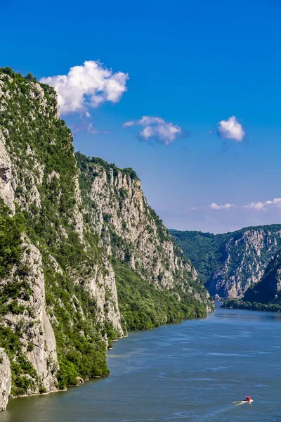 View Danube River Iron Gates Also Known Djerdap Gorges Serbia — Stock Photo, Image