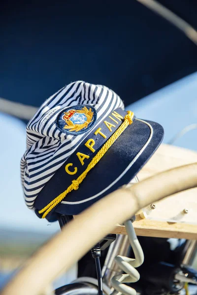 帆船上船长帽的封口 — 图库照片