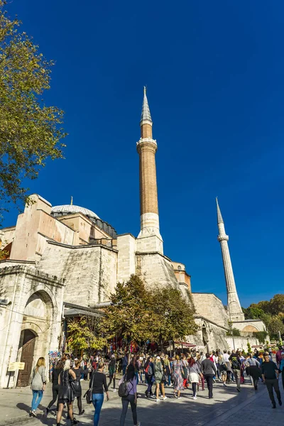 Istanbul Türkei November 2019 Unbekannte Von Hagia Sophia Istanbul Türkei — Stockfoto