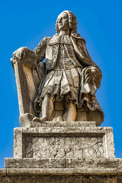 Weiße Marmorstatue Von Scipione Francesco Maffei 1675 1755 Historiker Dramatiker — Stockfoto