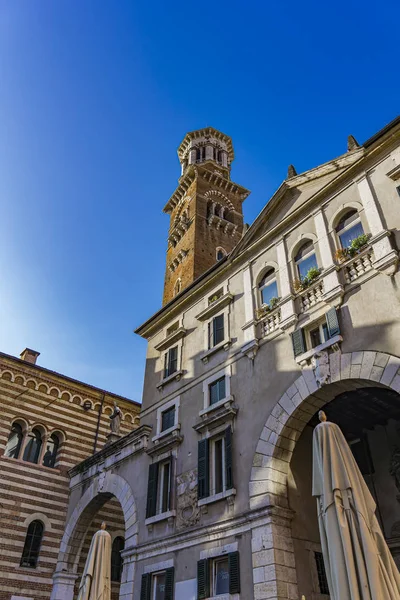 View Lamberti Tower Verona Italy — Stock Photo, Image