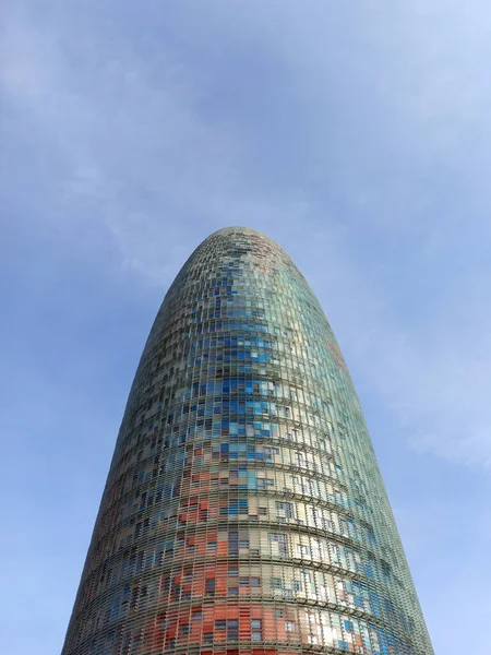 Barcelona Spain January 2020 Torre Glories Barcelona Spain Building Formerly — ストック写真