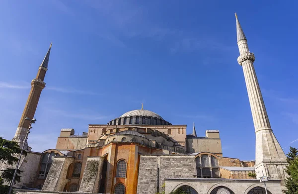 Vista Santa Sofia Basílica Patriarcal Cristã Mesquita Imperial Museu Istambul — Fotografia de Stock