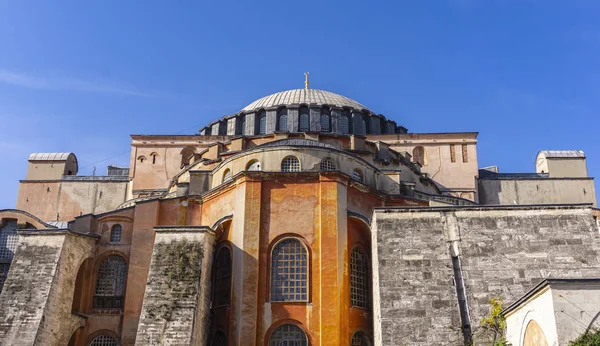 Vista Santa Sofía Basílica Patriarcal Cristiana Mezquita Imperial Museo Estambul —  Fotos de Stock