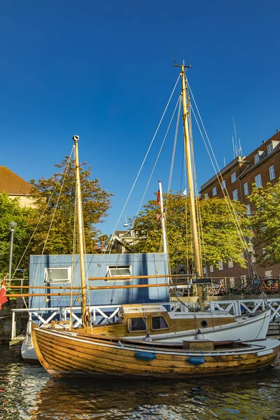 View Boats Channel Christianshavn Copenhagen Denmark — Stock Photo, Image