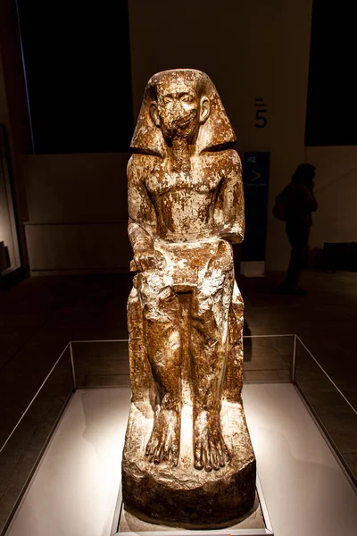 Турин Италия Июня 2015 Года Статуя Губернатора Ваха Сына Неферхотепа — стоковое фото