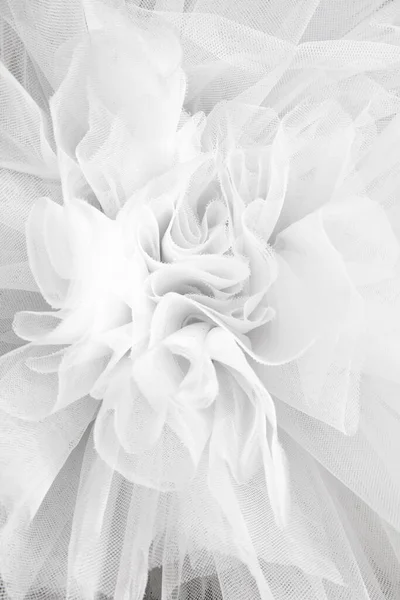 Closeup Detail Backdrop Ballerina White Tutu Dress — Stockfoto