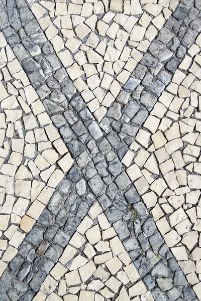 Крупный План Блочного Рисунка Старый Каменный Тротуар — стоковое фото