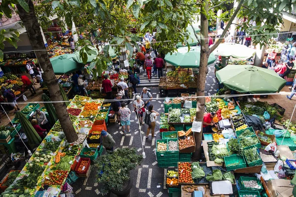 Funchal Portugal February 2020 Detail Mercado Dos Lavradores Farmers Market — 图库照片