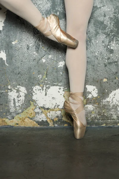 Joven Increíblemente Hermosa Bailarina Está Posando Bailando Ballet Clásico Contra —  Fotos de Stock